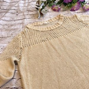 Rehab soft sexy sweater open hole shoulder & neck